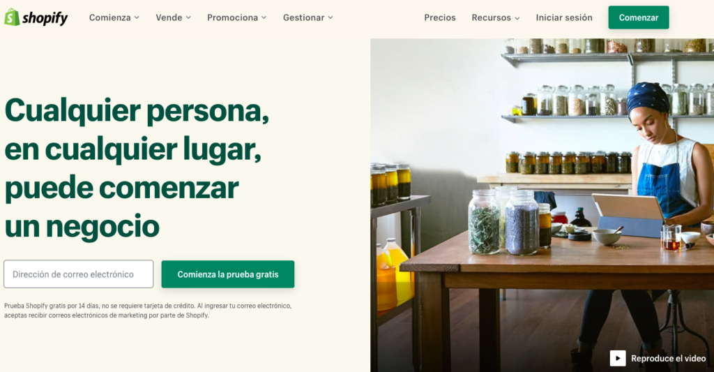 Shopify- Herramienta creación ecommerce