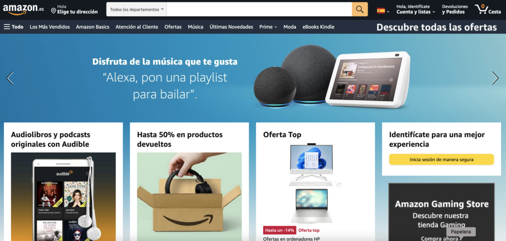 Amazon ecommerce personalización